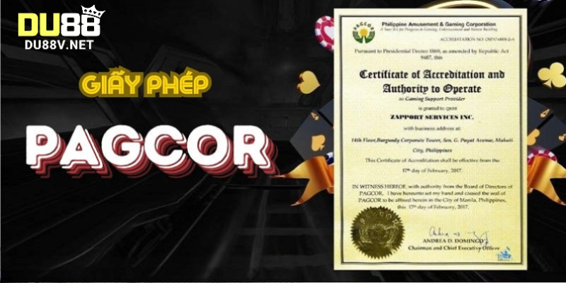 Tính pháp lý & các giấy phép hợp pháp của Du88