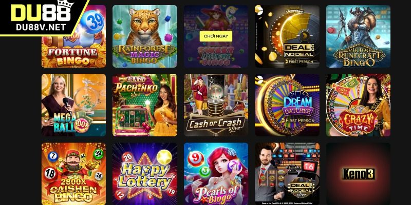 Khám phá 3 sảnh độc quyền ở xổ số DU88